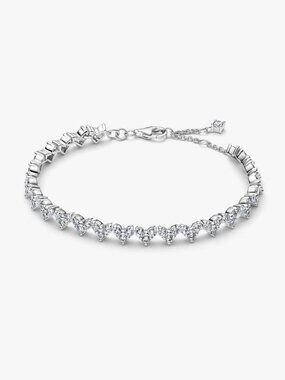 Pandora Triple Stone Heart Bracelet